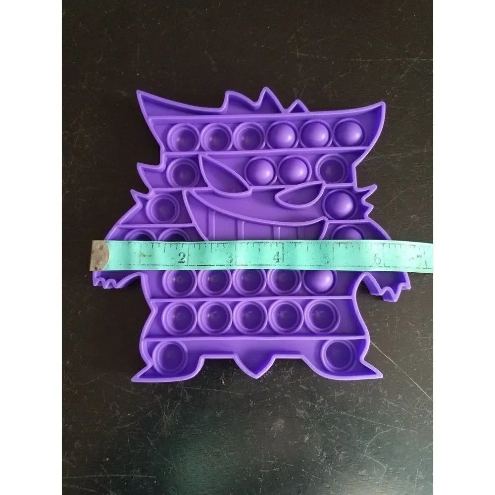 Fidget Toy Gungan Monster Push Pop Bubble Silicone Sensory Purple